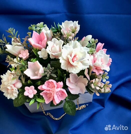 Букеты цветов из мыла ручной работы