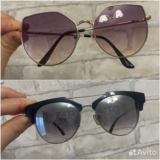 Солнцезащитные очки женские 2 пары
