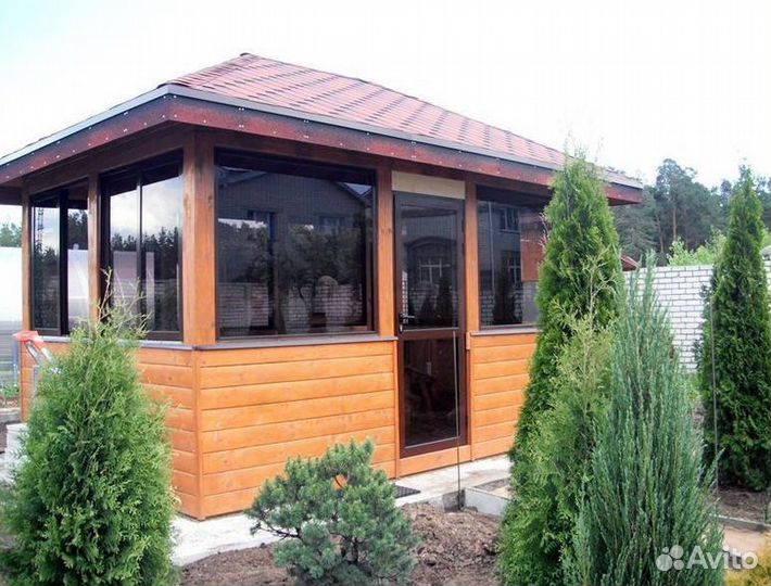 Остекление террас, веранд, беседок