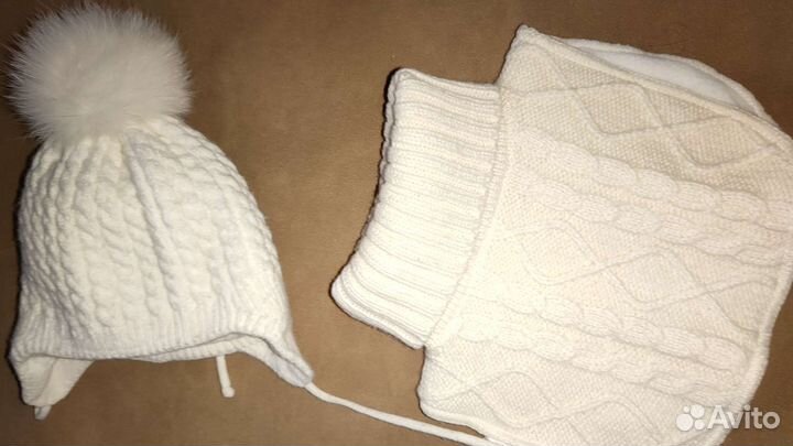 Комплект шапка, шарф