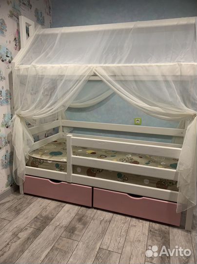 Детская кровать от 3 лет для девочки