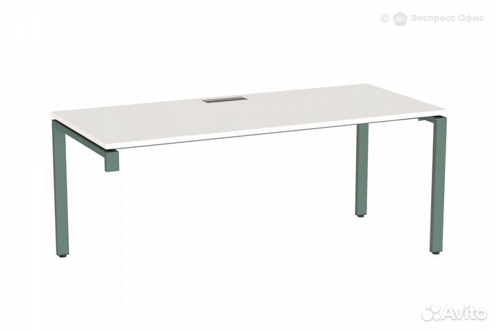 Стол письменный прямолинейный три опоры, левый Glo