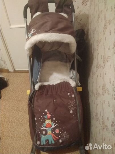 Детские санки коляска бу