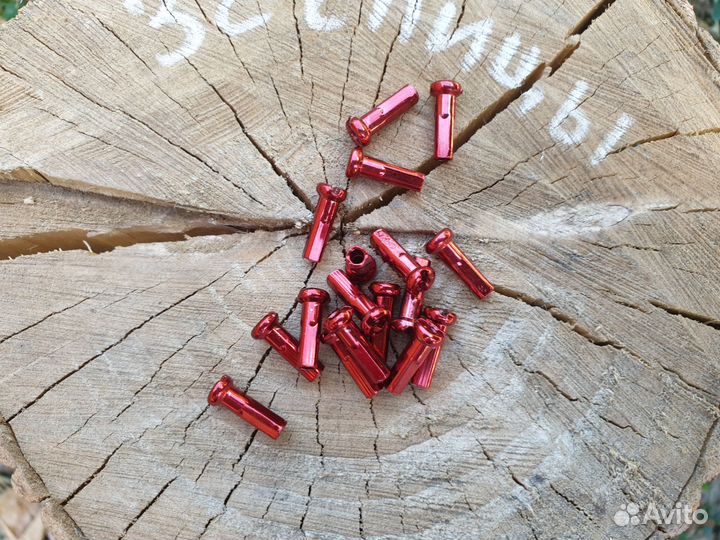 Ниппель для спицы 14мм 14g красный