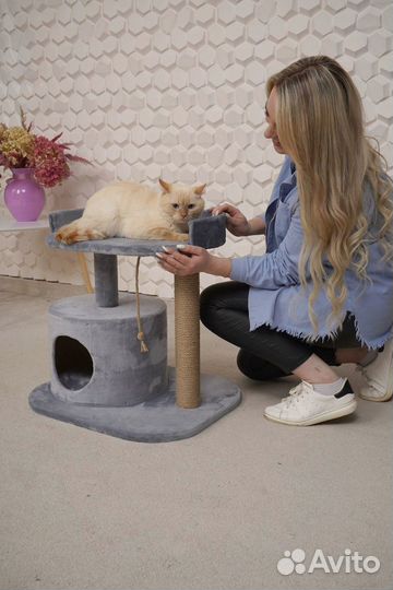 Домик для кошки с когтеточкой