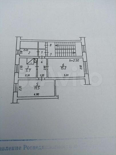 2-к. квартира, 40,3 м², 2/2 эт.