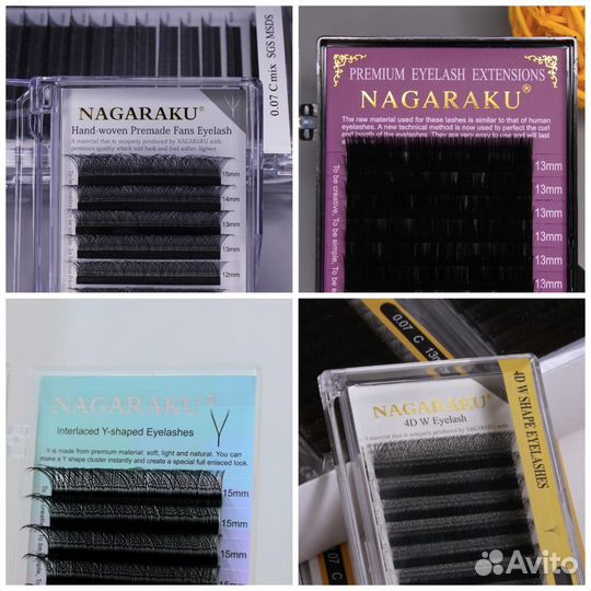 Ресницы nagaraku / клей lovely
