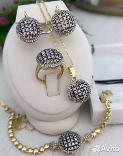 Серьги, кольцо