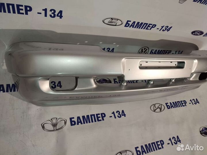 Бампер передний Шевроле niva 2123 серебристый