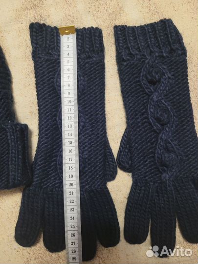 Комплект шапка и перчатки женские