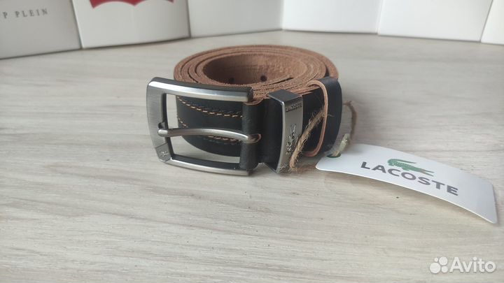 Кожаный ремень Lacoste