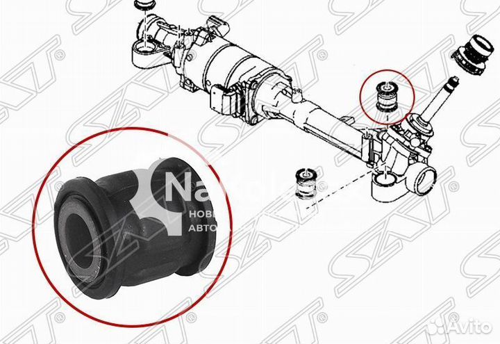 Сайлентблок рулевой рейки mazda 6 08-13