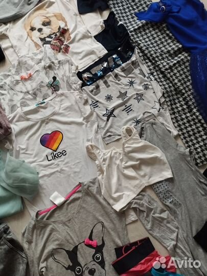 Вещи пакетом на девочку р.140-152