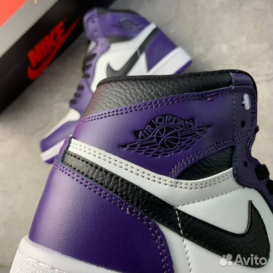 Кроссовки Air Jordan 1 Court Purple (36-45)