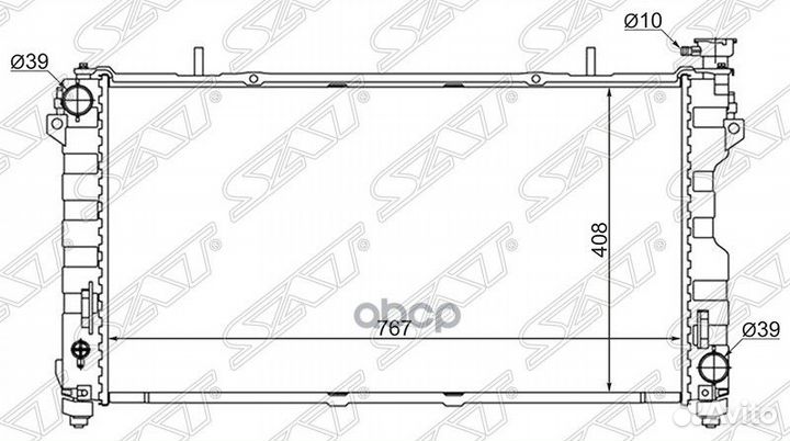 Радиатор Chrysler Town&Country 00-07 / Voyager