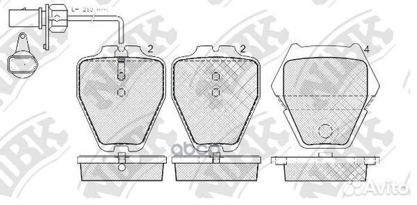 Колод. торм. диск. NiBK PN0138W PN0138W NiBK