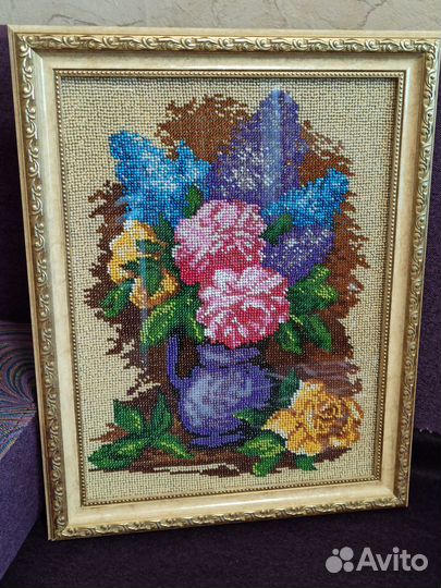 Вышивка чешским бисером