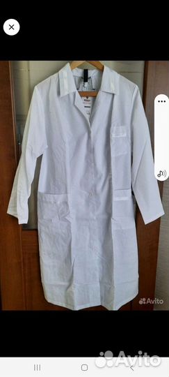 Медицинский белый халат женский 44