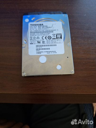Жесткий диск Toshiba 500 гб MQ01ABF050