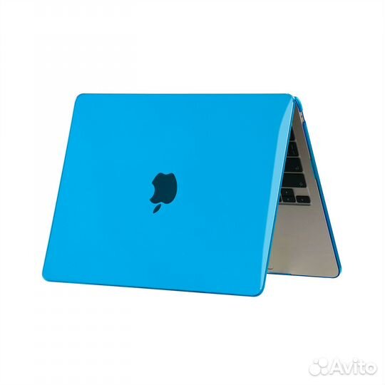 Чехол для MacBook Air 13 2018-2021 глянец голубой