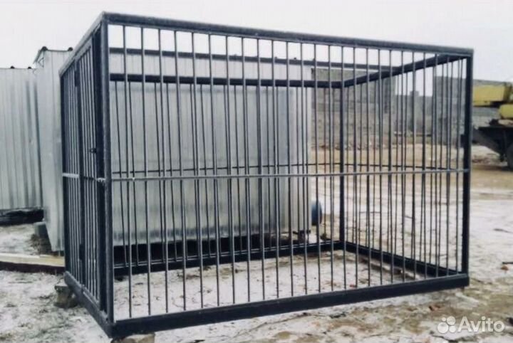 Новый готовый вольер метал прутья с доставкой