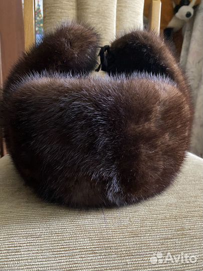 Норковая шапка мужская 58 размер