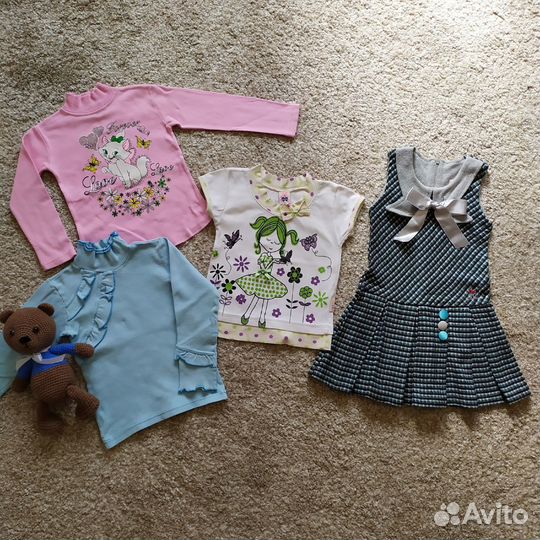 Вещи пакетом для девочки 104 110
