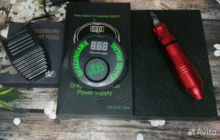 Тату набор машинка для татуажа Dragon драгон перма