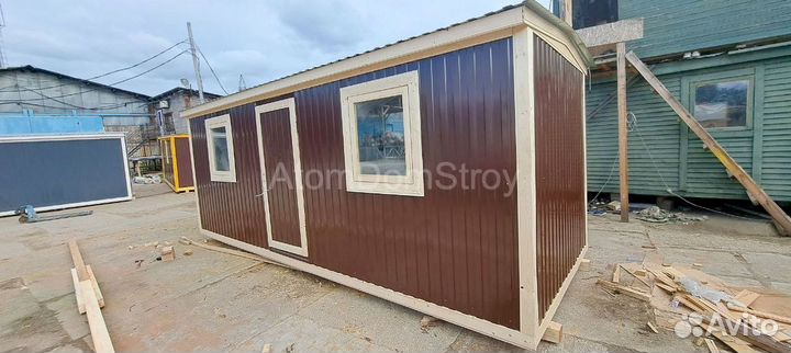 Бытовка деревянная утепленная с электрикой