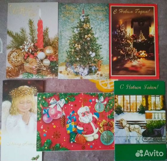 Новогодние открытки разные