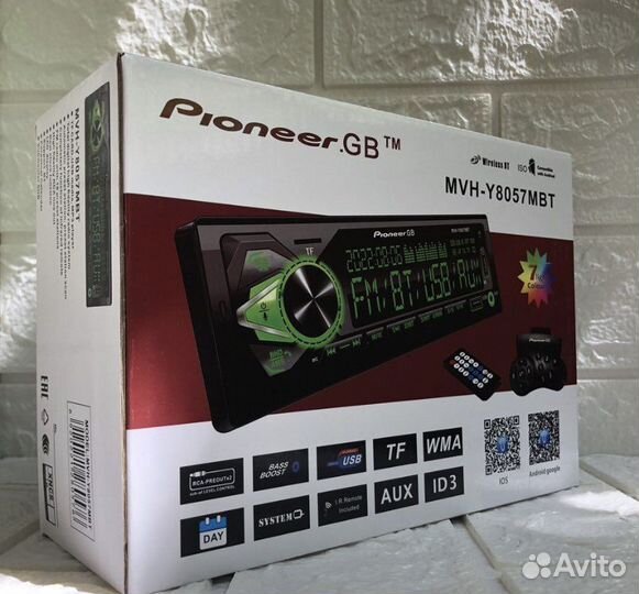 Магнитола Pioneer MVH-Y8057MBT с блютусом
