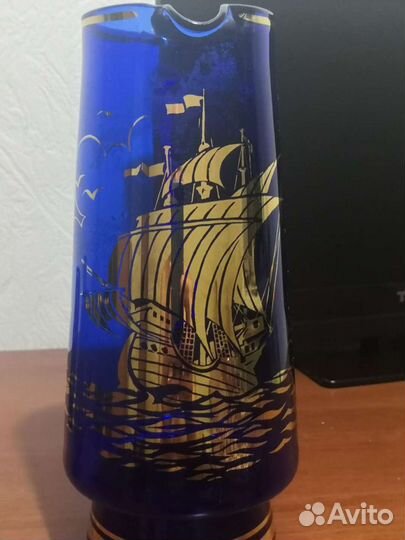 Бокалы, кувшин, Богемия, Чехия, сервиз фарфор