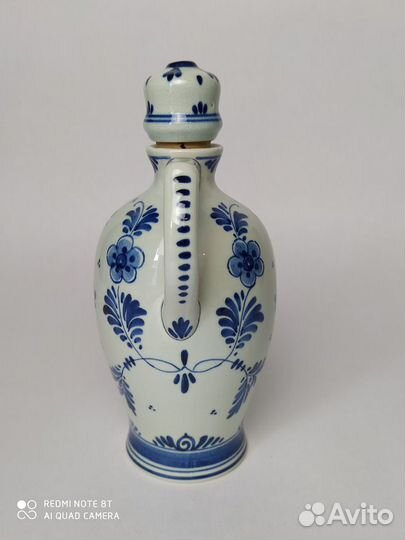 Графин/бутылка. Керамика Delft Blue. Holland.1960