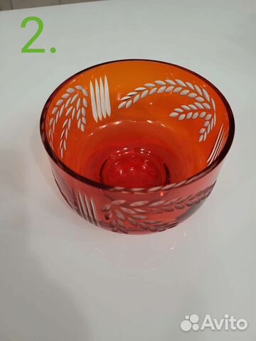 Хрусталь красный СССР