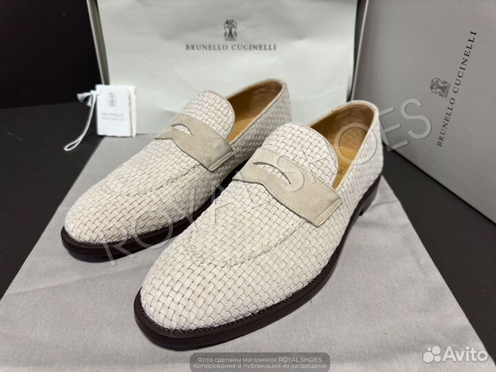 Лоферы мужские Brunello Cucinelli плетёные