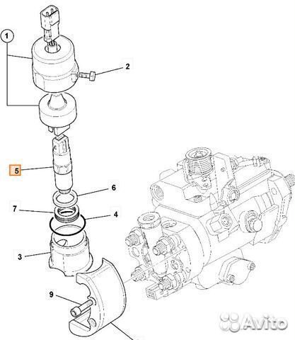 Клапан отсечки топлива JCB SB 716/30255