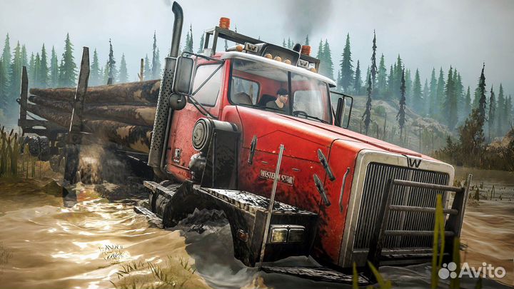 PS4 Игра Mudrunner American Wilds (рус суб)