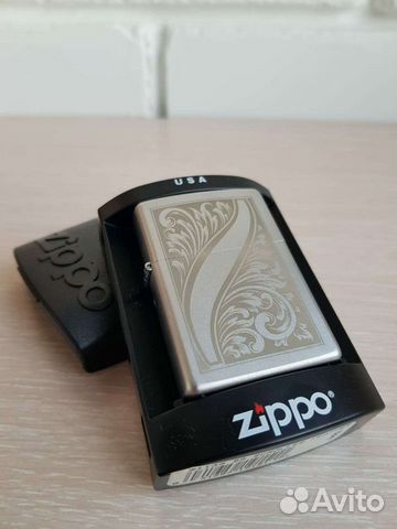 Zippo 21139 BS Scrolled feather