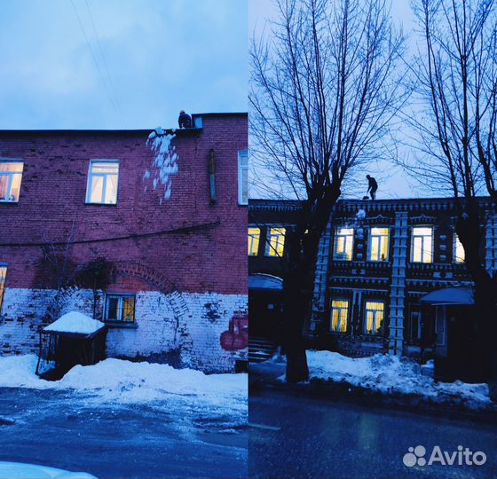 Уборка снега и наледи с крыш