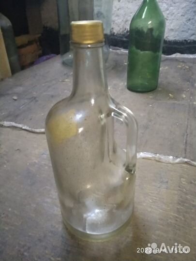 Бутыль стеклянная