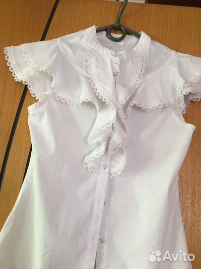 Школьная блузка для девочки 140 146
