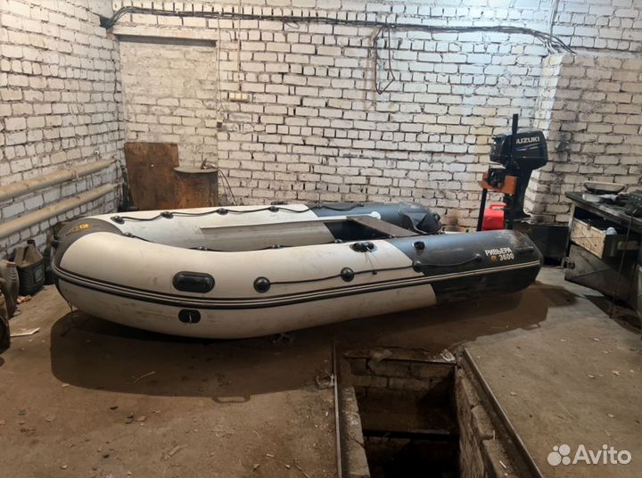 Лодка Ривьера 3600 нднд, лодочный мотор Suzuki 9.9