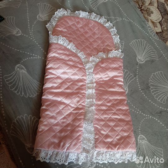 Конверт на выписку девочки зимний