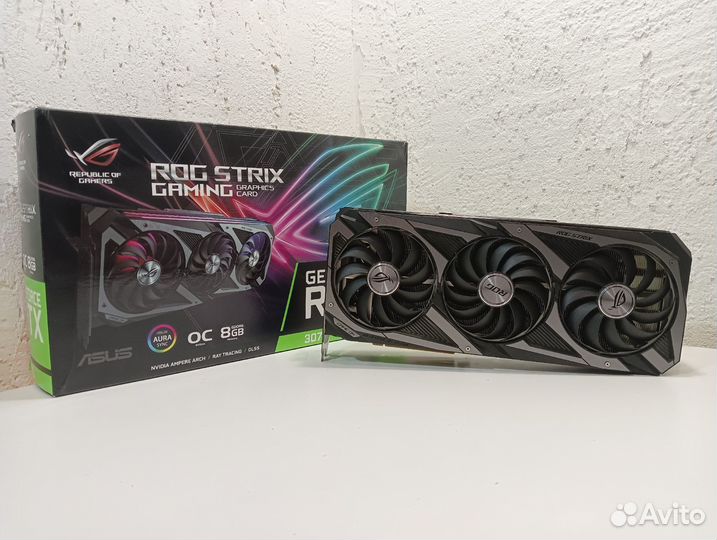 Видеокарта asus GeForce RTX 3070 strix gaming OC