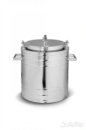 Армейский термос из нержавейки для еды на 24 литра