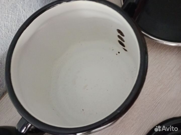 Набор из стали: масленка чайник сахарница