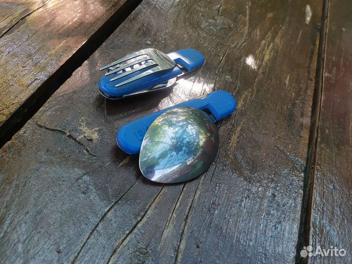 Складные ложка и вилка пара