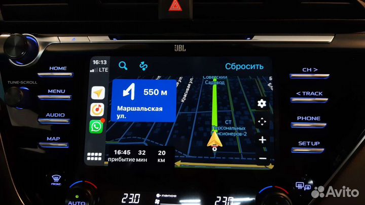 CarPlay Android Auto Toyota Camry70, Навигация