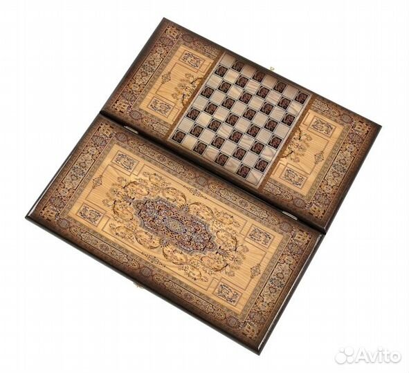 Нарды, Шашки, Наборы 2 в 1 из дерева