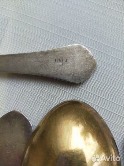 Мельхиоровые ложки посеребренные